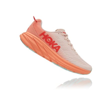 Hoka One One Rincon 3 Ženske Pohodni Čevlji Srebrna / Koralna SI-946132T